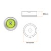 sourcing map Round Bubble Level 14.5x3.8mm Mini Circular Bullseye Spirit