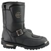 Milwaukee Leather MBM9070 Men's Black Leather Engineer Boots with Reflective