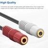 3.5mm Stereo to Dual Mono Cable, 2 Pack 6inch 1/8"