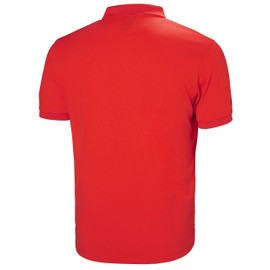 Helly Hansen Men's Riftline Quick Dry Short Sleeve Polo, 222 Alert Red, Small