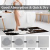 FNLNDO Cowhide Bathroom Rugs Long Western Rug Bath Mats Cow
