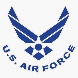 United States Air Force Symbol Window Bumper Sticker Decal 5"