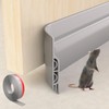 KNEELISA 39" Gray Under Door Draft Stopper Exterior,Bottom Door Sweep
