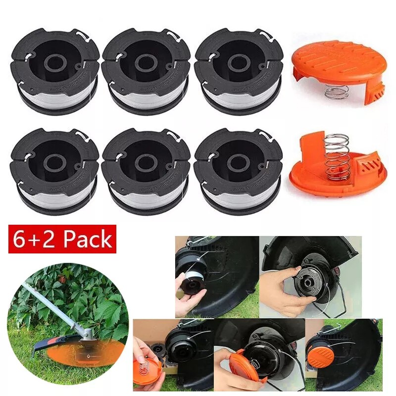 For Weed Eater String Trimmer Spool +Cap For Black &