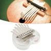 Heart Shaped Thumb Piano Mini Portable Transparent Crystal 8 Keys