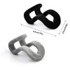Laughhe 40 x Clothes Hanger Hooks - Space-saving Connectors and