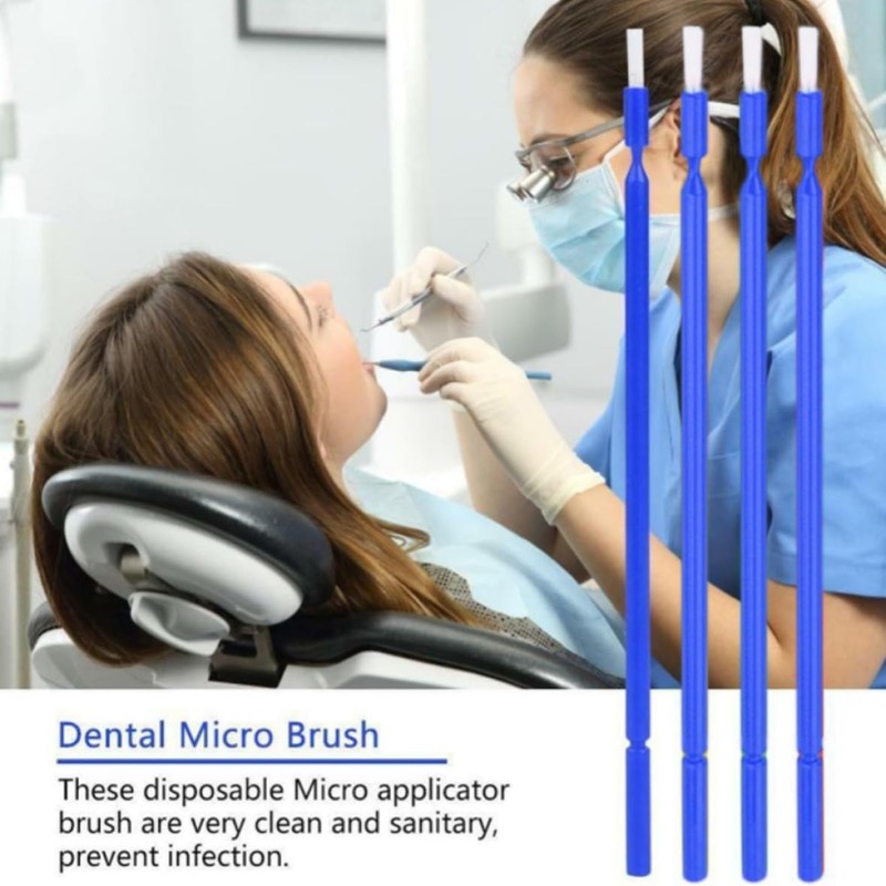 Pinceles, micropinceles aplicadores, desechables, para el cuidado dental, para extensiones