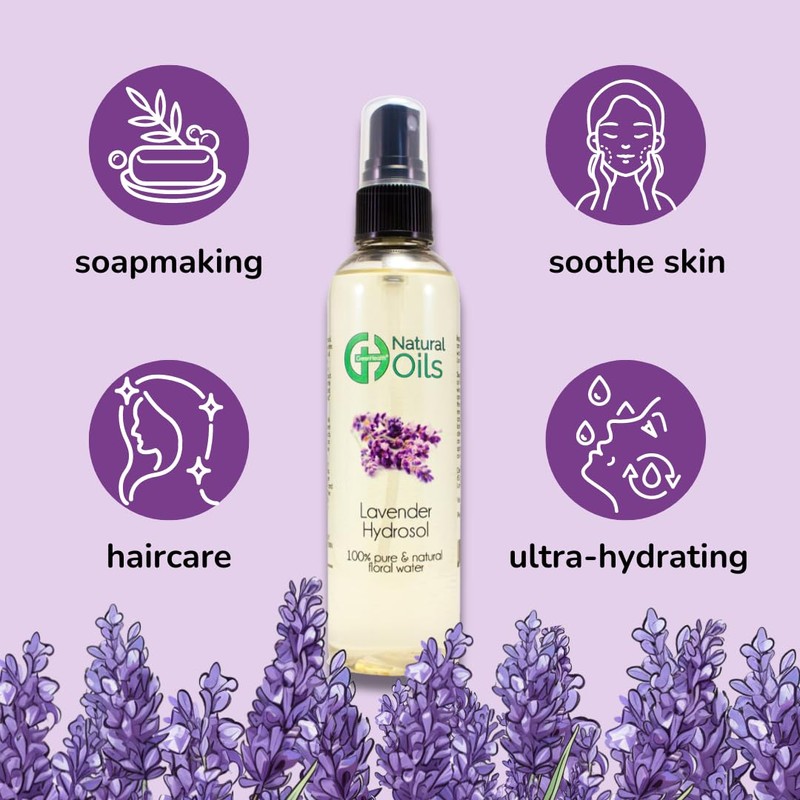 GreenHealth Hydrosol (Floral Water) - 32 fl oz Plastic Jug