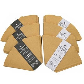 Size 4/No.4/1x4 Coffee Filter Papers by COFFEE LUSSO, Cone Shaped, Unbleached, Eco Friendly (300)