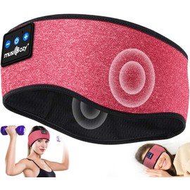 MUSICOZY Sleep Headphones Bluetooth Headband Wireless Music Headband Headphones, Earbuds IPX6 Waterproof for Side Sleepers Women Men Workout Running Insomnia Travel Yoga Cool Gadgets Unique Gifts