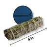 NessaStores 1 pc White Sage & Sweetgrass Smudge Stick, 4-Inch