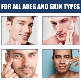 Anti-Ageing Face Cream for Men, 50 ml, Moisturising Face Cream for Men, Moisturises, Reduces Wrinkles, Relieves Eye Bags, Removes Black Spots, Prevents Ageing