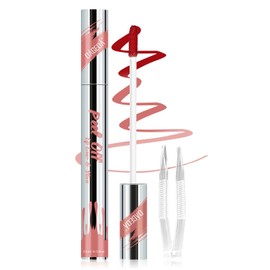 Prreal Prreal Peel Off Lip Liner Stain, Lip Stain Peel Off Tattoo Lip Liner with Tweezer, Transfer Proof, Waterproof, Long Lasting Lip Gross, Highly Pigmented Matte Finish Lip Tint Stain Lipstick(01 Sweet)