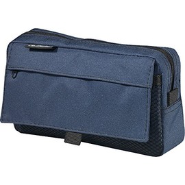 Herlitz 10312734 Pencil Case with 2 AT, Assorted Colours, or 1 of 3 Colours to Choose From (Blue), blue