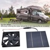 Solar Abluftventilator Kit Solarzellenplatinen Netzteil 10 W für die Luftzirkulation