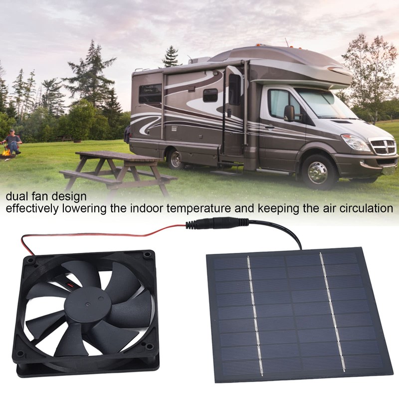 Solar Abluftventilator Kit Solarzellenplatinen Netzteil 10 W für die Luftzirkulation