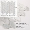 Tilingview 10-Sheet Peel and Stick Backsplash Tile for Kitchen, Self-Adhesive