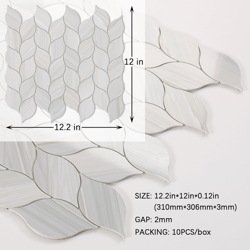 Tilingview 10-Sheet Peel and Stick Backsplash Tile for Kitchen, Self-Adhesive