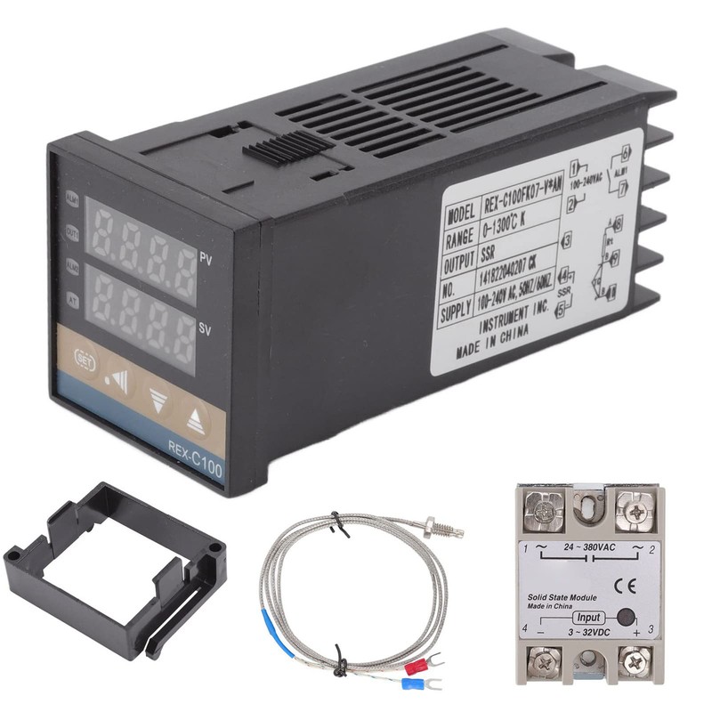 Gugxiom Smart PID Temperature Controller Kit, AC100-240V Digital Display PID