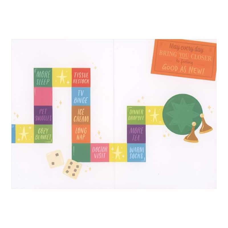 Pictura The Get Well Game: Game Board with Dice and