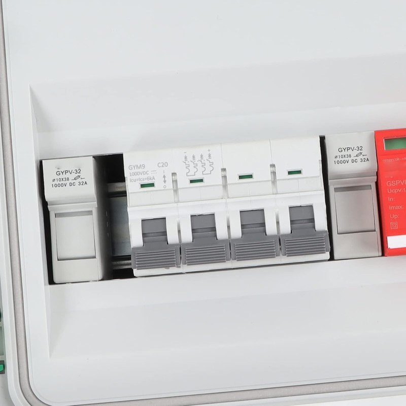 Caja combinadora fotovoltaica fiable protector de sobretensiones para panel solar,