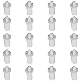 GWYAN 20 Pcs Cabinet Door Repair Pins Damper Replacement Repair Pins Window Shutters Exterior Replacement Spring Pins Furniture Fittings Door Spring Pins (White)