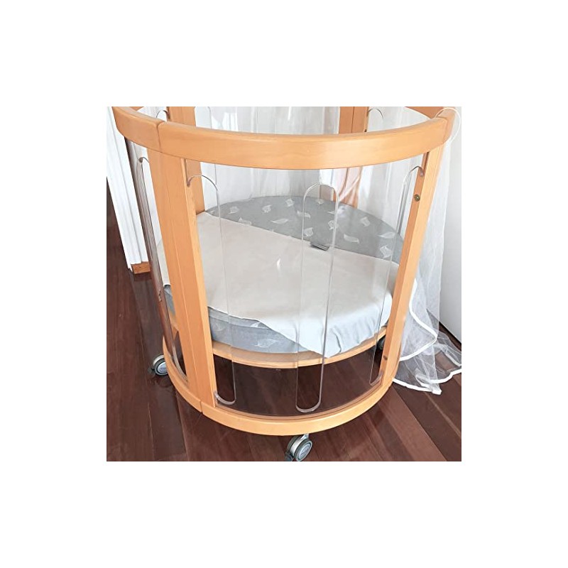 Babyhood Luxurious Breathe Eze Mattress Protector Sheet, Small, Grey/White