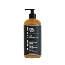 The Perfect Anchor Pure Steel Soap Plus, 16.9 fl oz (502 ml), Black Spruce Blend, Face Cleansing, Body Soap, Hand Soap