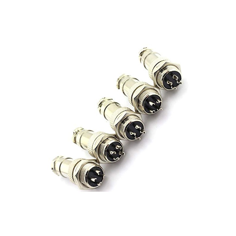 DGZZI 5Pairs GX16 4Pin macho hembra Circular Aviación Conector Enchufe