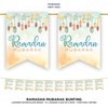 Ramadan Mubarak Bunting Decorations (Watercolour Lanterns) - Ramadhan Kareem Banner