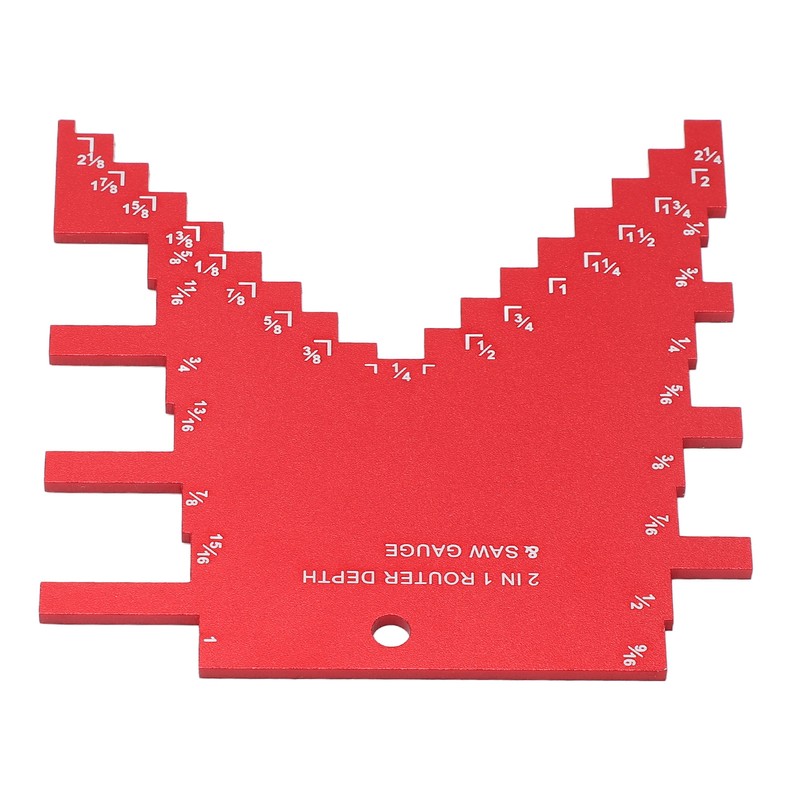 Step Depth Gauge 2 in 1 Aluminum Alloy Accurate Laser