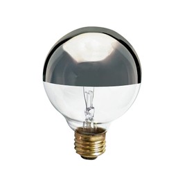Satco S3862 Medium Light Bulb in Chrome finish, 4.38 inches