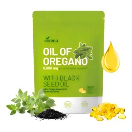 300 Cápsulas Con Aceite De Semilla Negra Aceite De Orégano                                                                                            