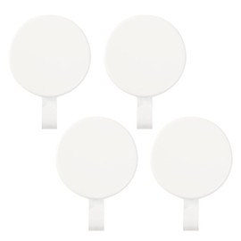 Aeranto Magnetic Wreath Hanger Heavy Duty Magnet Hooks Hanging Supplies for Metal Door Refrigerator Christmas Wreaths Party Decoration Super Strong Magnetism (White, 4 Pack)