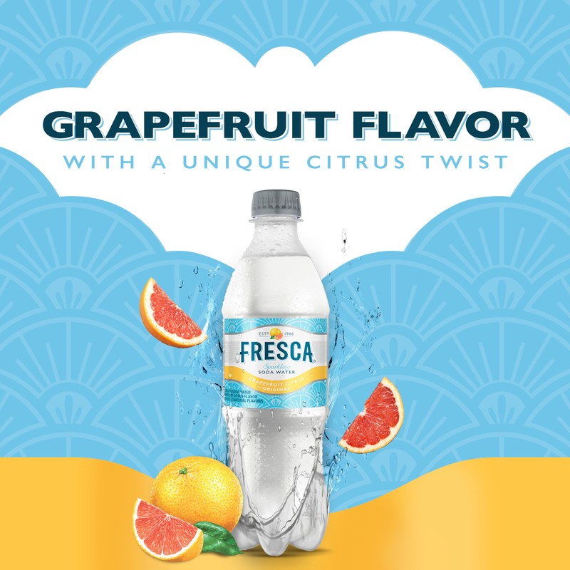 Fresca Citrus Soda Soft Drink, 16.9 fl oz Bottles, 6