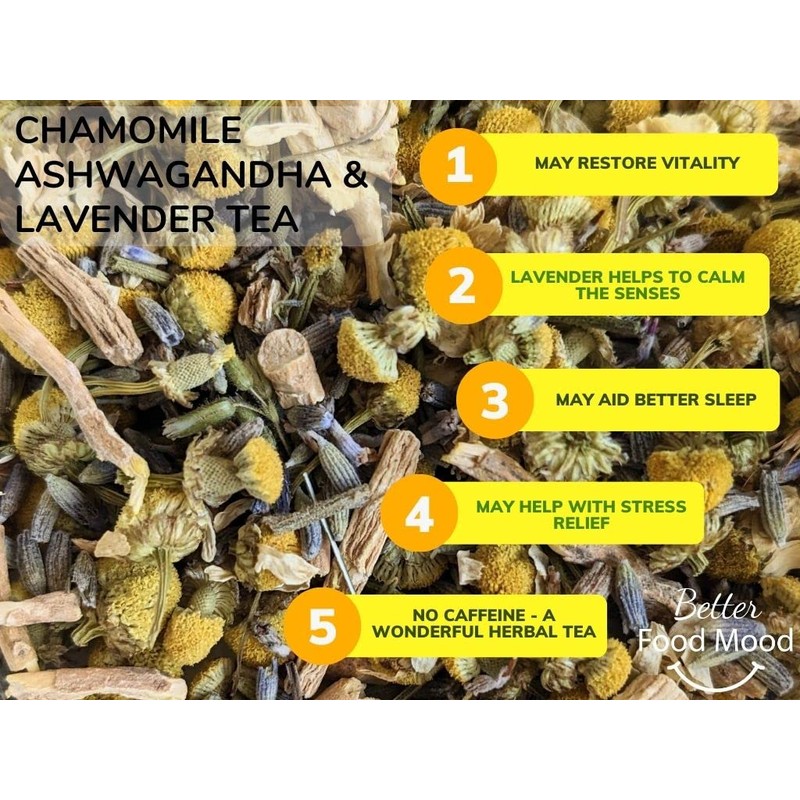 Better Food Mood Sleep Tea Chamomile Ashwagandha & Lavender Loose