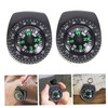 Sosoport 2pcs Detachable Compass for Watch Portable Camping Compass Outdoor