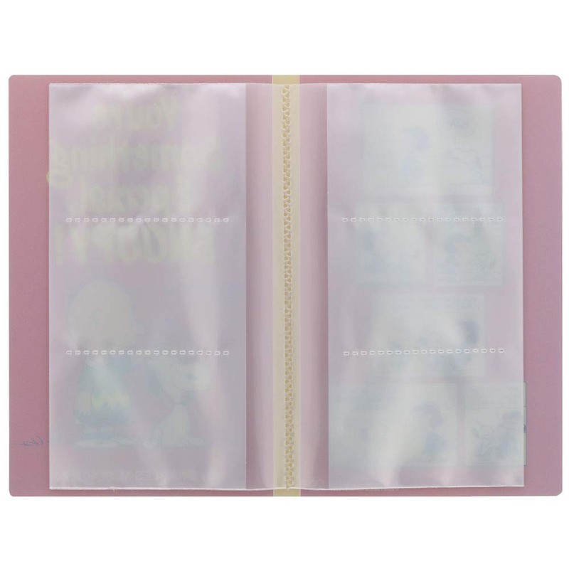 サンスター文具 スヌーピー 70周年第2弾 カードファイル3段 レッド S2171538