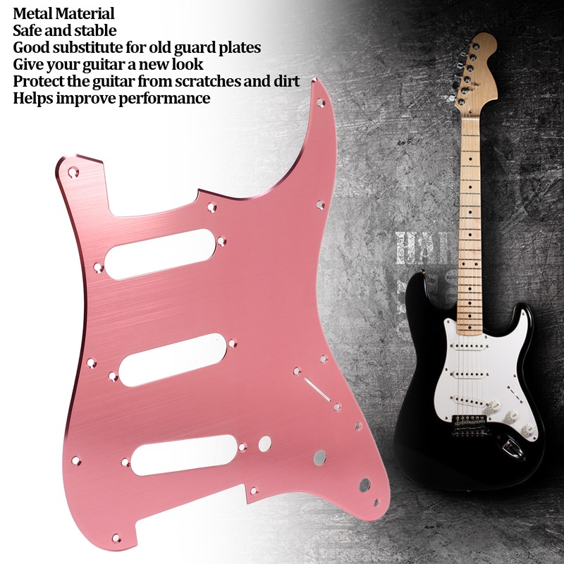 Guitar Pickguard Matte Scratch Resistant Metal Protection Plate for ST