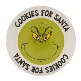 The Grinch Who Stole Christmas Cookies For Santa 8" Melamine Plate