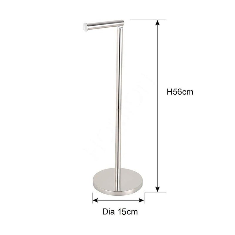 Toilet Roll Holder Free Standing Spare Roll Holder with Swivel