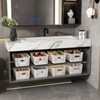 Plastic Storage Basket for Organizing 12 Pack Small Storage Bins