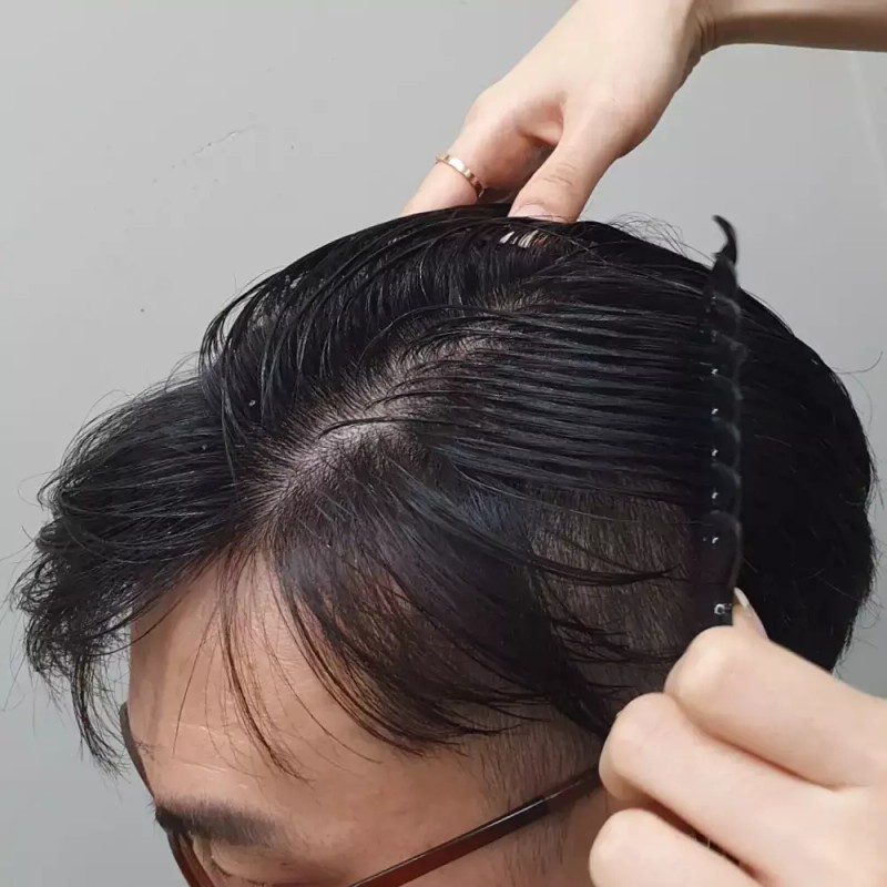 남자 머리 꼬리빗 도끼빗 3way 가르마 포마드빗 Men's 3 Way