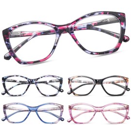 CLASAGA Reading Glasses for Women Anti Glare Blue Light Blocking Glasses Fashion Ladies Readers Spring Hinge Eyeglasses