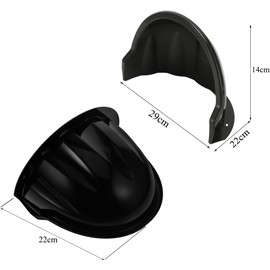 E-HORDE CCTV Surveillance Camera Cover, Weatherproof Protective Housing Sun Protection Rain Cover, Protective Cover for Bullet and Dome Cameras (Black)