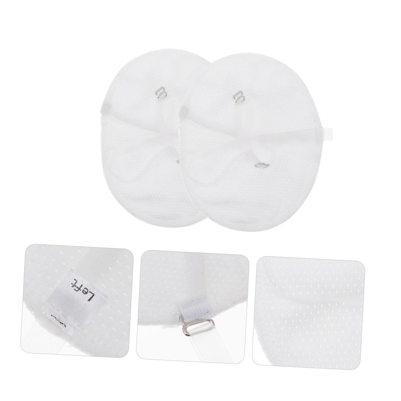 LALAFINA 2 Pairs Sweat Absorbent Pads for Underarms Washable Cotton