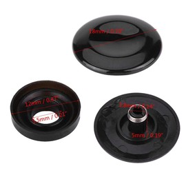 Broco Joystick Center Button Cover MMI Knob Repair Kit for A4 A5 A6 Q5 Q7 S5 S6 Paint Black