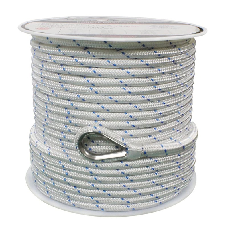 Extreme Max 3006.2514 BoatTector Double Braid Nylon Anchor Line with