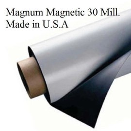 Magnum (2 SHEETS)  Magnum Magnetic 24" x 12" White Car Magnet Sign 30 mil