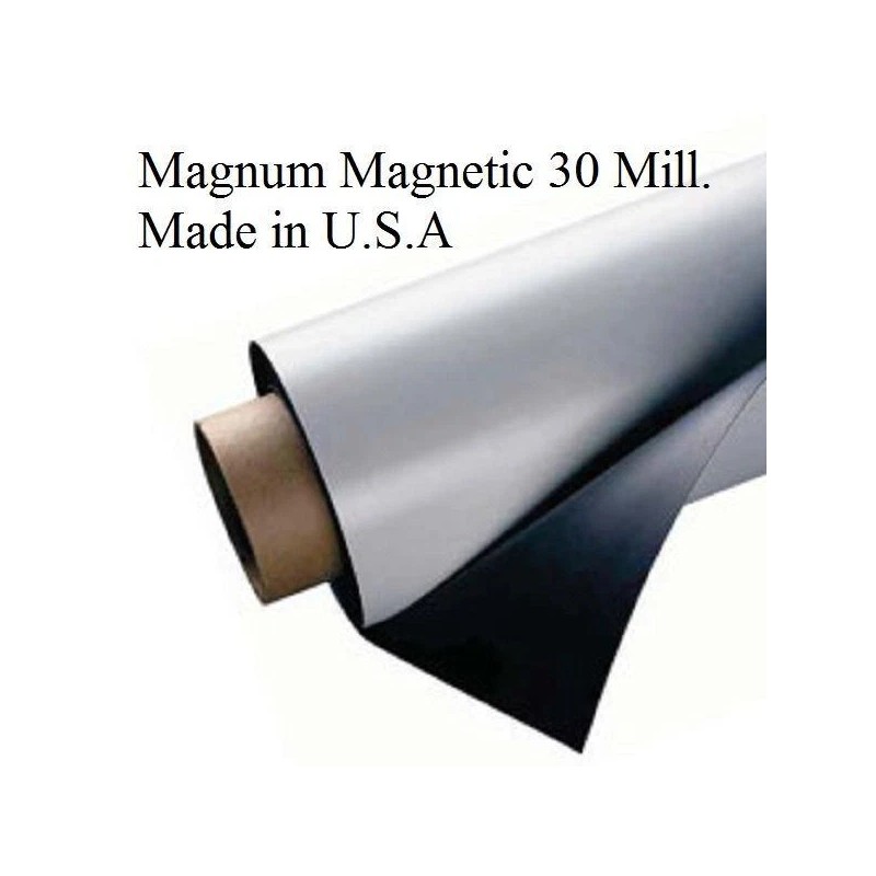 Magnum (2 SHEETS) Magnum Magnetic 24" x 12" White Car